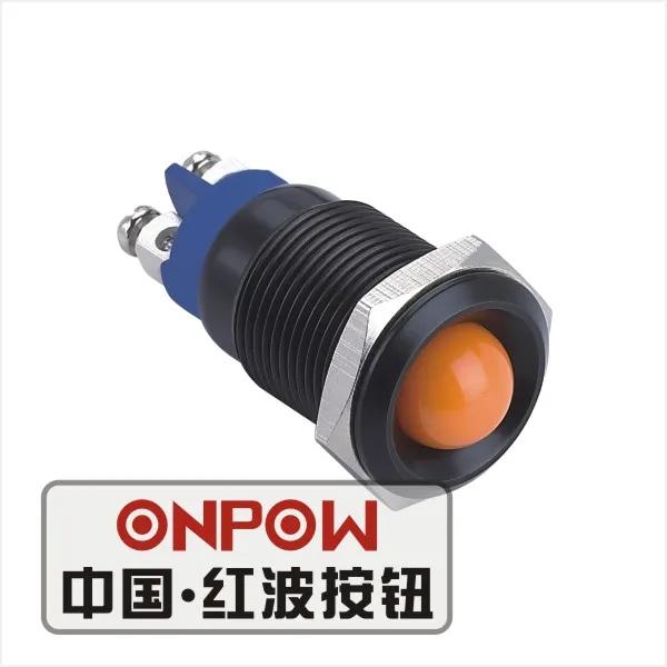 ONPOW 16mm ݼ LED IP68 ȣ ,   Ȳ ǥ , ǥ  (GQ16G-D/L/O/6V/A) CE,RoHS
